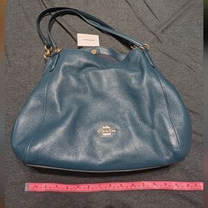 Coach Teal Leather Satchel